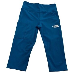 The North Face Leggings Womens Medium Blue Movmynt Capris Pants‎ Pockets